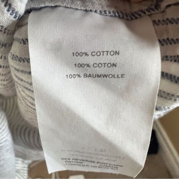 J.Crew Womens Chambray Off the Shoulder Pinstriped Mini Dress Size Small So Cute - Picture 6 of 7